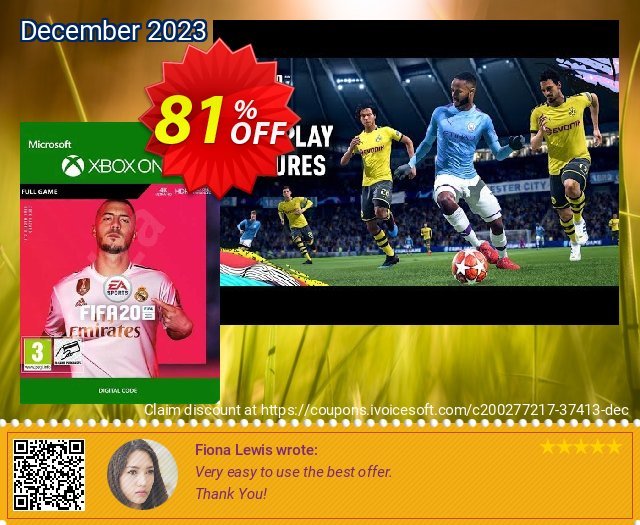 FIFA 20 Xbox One (EU) 令人敬畏的 优惠码 软件截图