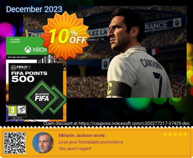 FIFA 21 Ultimate Team 500 Points Pack Xbox One / Xbox Series X discount 10% OFF, 2024 Spring offering sales. FIFA 21 Ultimate Team 500 Points Pack Xbox One / Xbox Series X Deal 2024 CDkeys