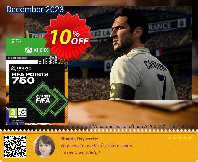 FIFA 21 Ultimate Team 750 Points Pack Xbox One / Xbox Series X discount 10% OFF, 2024 Mother's Day offering sales. FIFA 21 Ultimate Team 750 Points Pack Xbox One / Xbox Series X Deal 2024 CDkeys