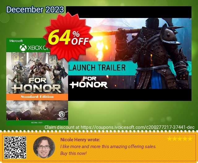 FOR HONOR Standard Edition Xbox One (EU) discount 64% OFF, 2024 April Fools' Day discount. FOR HONOR Standard Edition Xbox One (EU) Deal 2024 CDkeys
