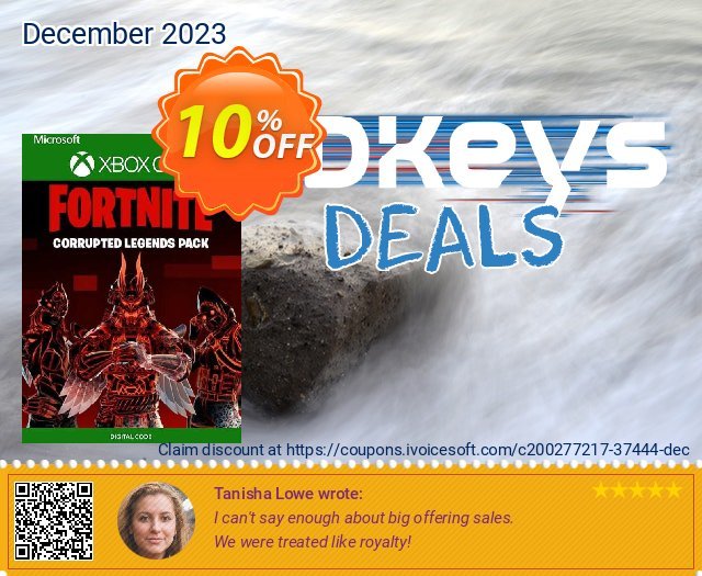Fortnite - Corrupted Legends Pack Xbox One (UK) discount 10% OFF, 2024 World Backup Day offering sales. Fortnite - Corrupted Legends Pack Xbox One (UK) Deal 2024 CDkeys