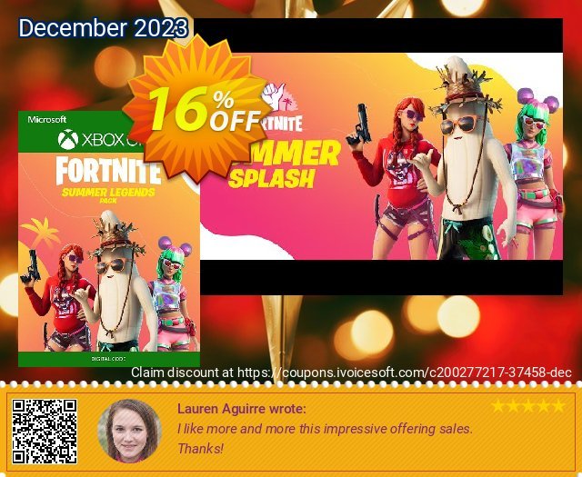 Fortnite - Summer Legends Pack Xbox One (UK) wunderbar Promotionsangebot Bildschirmfoto