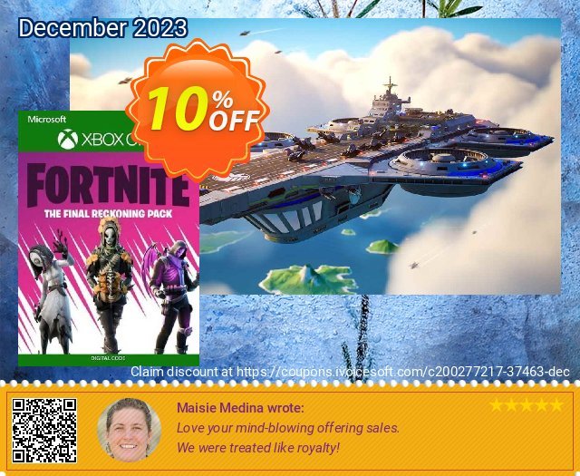 Fortnite - The Final Reckoning Pack Xbox One (US) discount 10% OFF, 2024 Int' Nurses Day promo sales. Fortnite - The Final Reckoning Pack Xbox One (US) Deal 2024 CDkeys