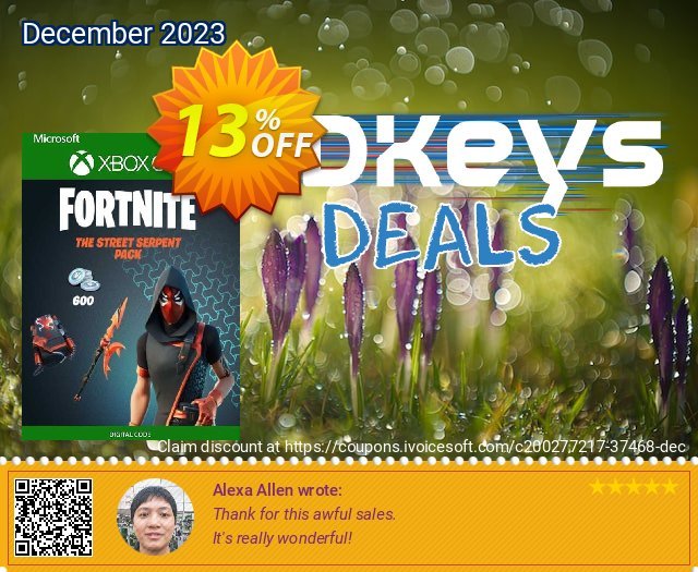 Fortnite The Street Serpent Pack Xbox One (US) discount 13% OFF, 2024 Resurrection Sunday offering sales. Fortnite The Street Serpent Pack Xbox One (US) Deal 2024 CDkeys