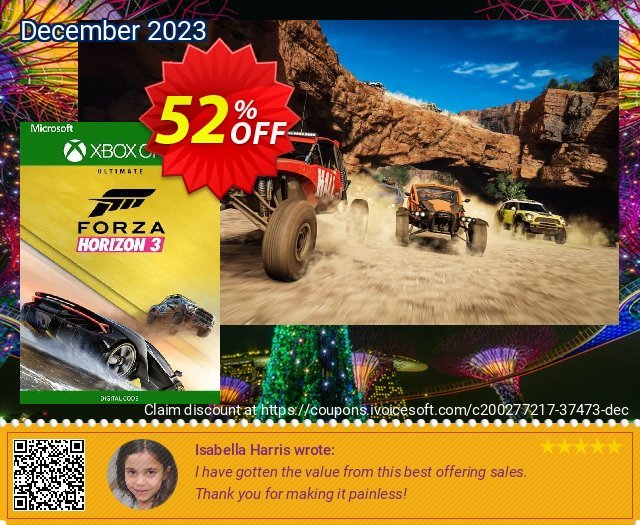 Forza Horizon 3 Ultimate Edition Xbox One (US) discount 52% OFF, 2024 Resurrection Sunday offering sales. Forza Horizon 3 Ultimate Edition Xbox One (US) Deal 2024 CDkeys