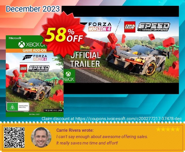 Forza Horizon 4 Lego Speed Champions Xbox One (UK) discount 58% OFF, 2024 Resurrection Sunday offer. Forza Horizon 4 Lego Speed Champions Xbox One (UK) Deal 2024 CDkeys