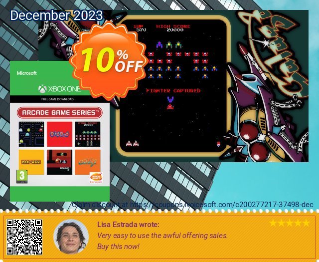 Arcade Game Series 3-in-1 Pack Xbox One 令人敬畏的 促销 软件截图