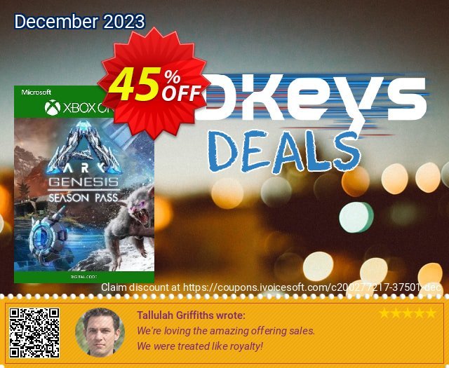 ARK: Genesis Season Pass Xbox One (UK) discount 45% OFF, 2024 Mother Day promo sales. ARK: Genesis Season Pass Xbox One (UK) Deal 2024 CDkeys