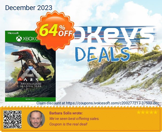 ARK: Survival Evolved Season Pass Xbox One (UK) discount 64% OFF, 2024 Resurrection Sunday promo. ARK: Survival Evolved Season Pass Xbox One (UK) Deal 2024 CDkeys