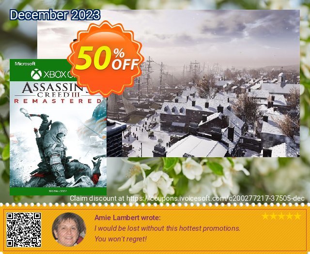 Assassin's Creed III  Remastered Xbox One (WW) discount 62% OFF, 2022 New Year's Weekend promo sales. Assassin&#039;s Creed III  Remastered Xbox One (WW) Deal 2022 CDkeys