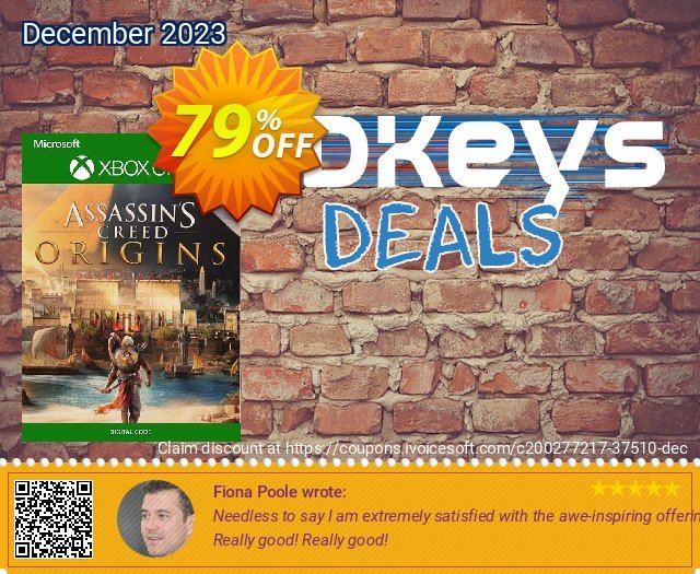 Assassin&#039;s Creed Origins Xbox One (UK) khusus penawaran promosi Screenshot