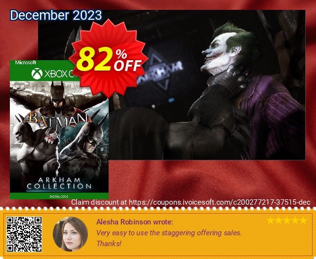Batman: Arkham Collection Xbox One (US) 惊人 产品销售 软件截图