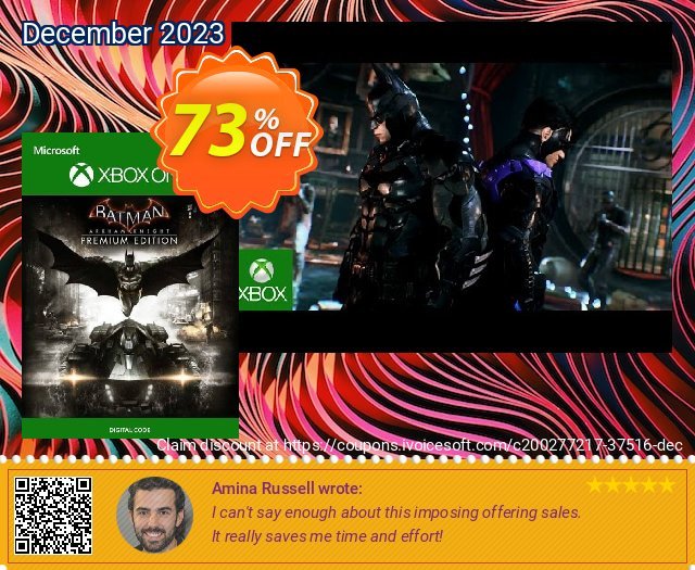 Batman: Arkham Knight Premium Edition Xbox One (UK) erstaunlich Außendienst-Promotions Bildschirmfoto