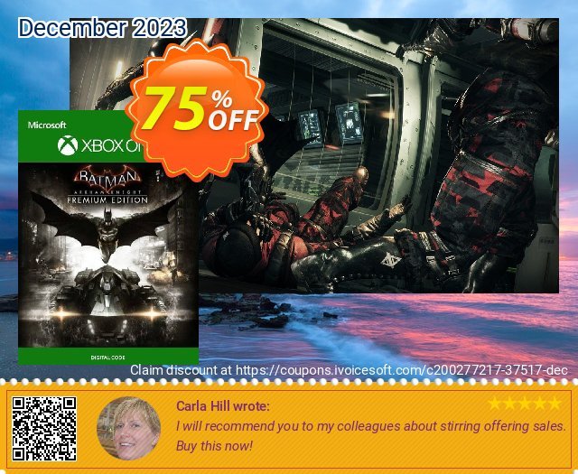 Batman: Arkham Knight Premium Edition Xbox One (US) discount 75% OFF, 2024 April Fools Day offer. Batman: Arkham Knight Premium Edition Xbox One (US) Deal 2024 CDkeys