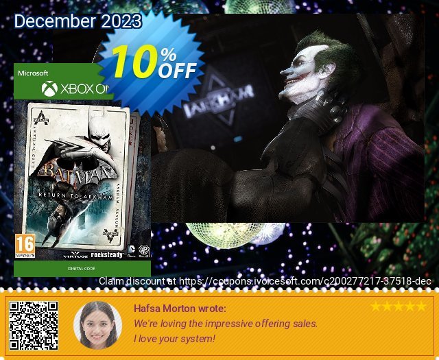Batman: Return to Arkham Xbox One 壮丽的 扣头 软件截图