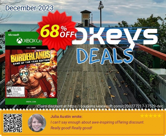 Borderlands: Game of the Year Edition Xbox One (UK) 令人恐惧的 产品销售 软件截图