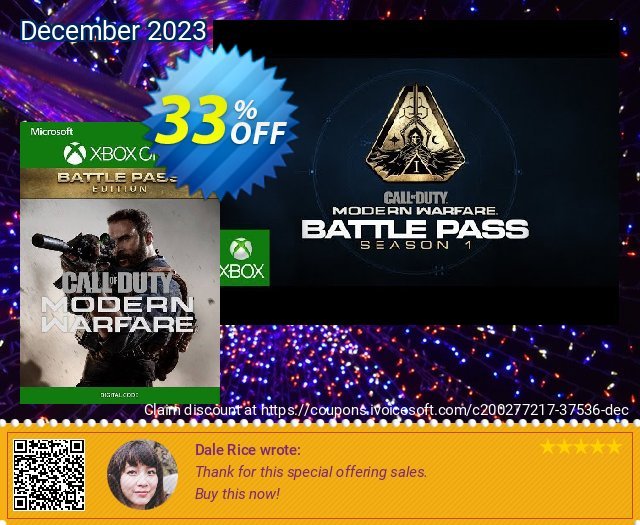 Call of Duty: Modern Warfare - Battle Pass Edition Xbox One (UK) discount 33% OFF, 2024 April Fools' Day discount. Call of Duty: Modern Warfare - Battle Pass Edition Xbox One (UK) Deal 2024 CDkeys