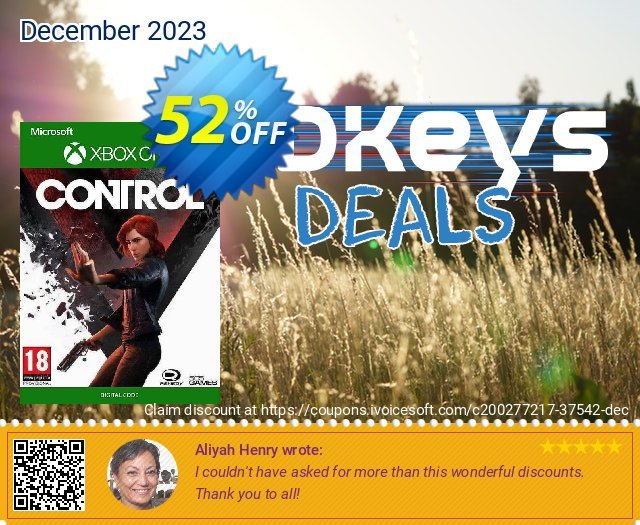 Control Xbox One (UK) ausschließlich Promotionsangebot Bildschirmfoto