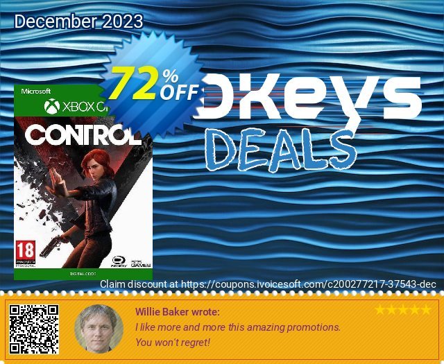 Control Xbox One (WW) discount 72% OFF, 2024 World Ovarian Cancer Day offering sales. Control Xbox One (WW) Deal 2024 CDkeys