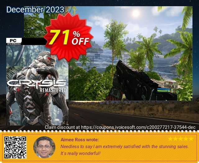 Crysis Remastered PC discount 71% OFF, 2024 Mother Day offering sales. Crysis Remastered PC Deal 2024 CDkeys