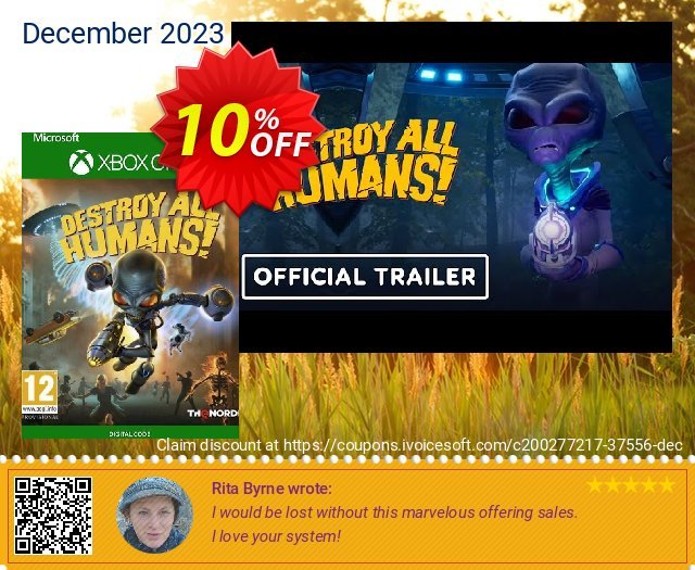 Destroy All Humans!  Xbox One (EU) 令人印象深刻的 促销 软件截图