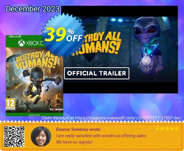 Destroy All Humans! Xbox One (UK) formidable Preisnachlässe Bildschirmfoto