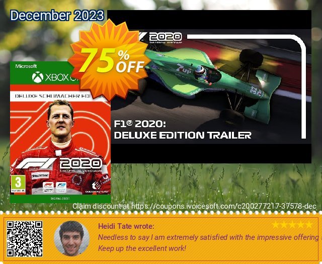 F1 2020 Deluxe Schumacher Edition Xbox One (UK) tersendiri penawaran promosi Screenshot