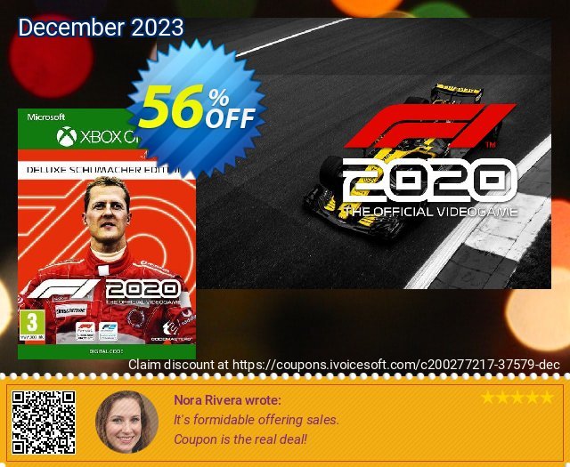 F1 2020 Deluxe Schumacher Edition Xbox One (US) discount 56% OFF, 2024 African Liberation Day offering sales. F1 2024 Deluxe Schumacher Edition Xbox One (US) Deal 2024 CDkeys