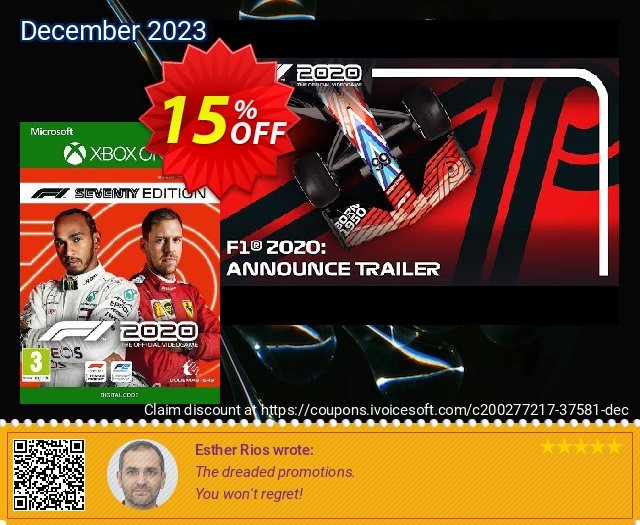 F1 2020 Seventy Edition Xbox One (UK) wunderbar Verkaufsförderung Bildschirmfoto