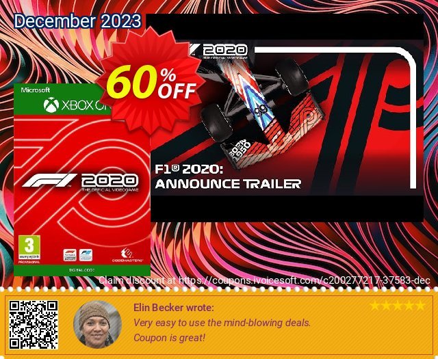 F1 2020 Xbox One (EU) super Außendienst-Promotions Bildschirmfoto