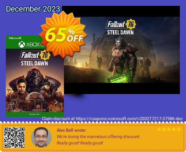 Fallout 76 Steel Dawn Xbox One (UK) discount 65% OFF, 2024 April Fools' Day offering sales. Fallout 76 Steel Dawn Xbox One (UK) Deal 2024 CDkeys