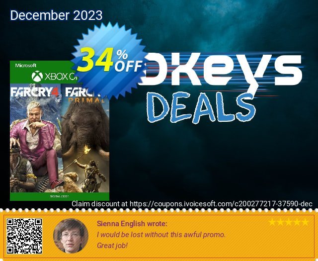 Far Cry 4 + Far Cry Primal Bundle Xbox One (UK) 令人吃惊的 产品销售 软件截图