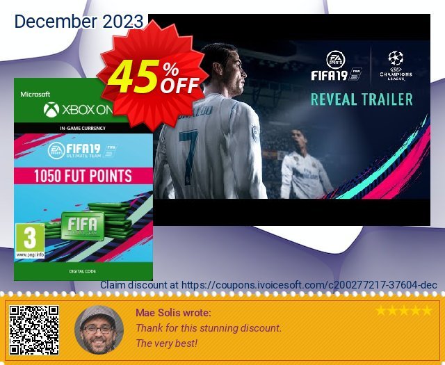 Fifa 19 - 1050 FUT Points (Xbox One) discount 45% OFF, 2024 Mother Day offering sales. Fifa 19 - 1050 FUT Points (Xbox One) Deal 2024 CDkeys
