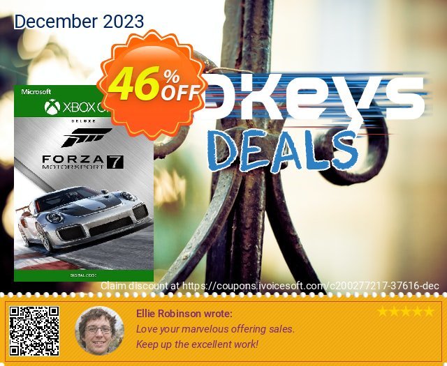 Forza Motorsport 7 - Deluxe Edition Xbox One (UK) wunderschön Verkaufsförderung Bildschirmfoto