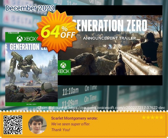 Generation Zero Xbox One (UK) Exzellent Sale Aktionen Bildschirmfoto