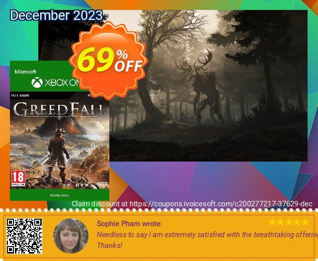 Greedfall Xbox One (US) discount 69% OFF, 2024 Mother Day offer. Greedfall Xbox One (US) Deal 2024 CDkeys