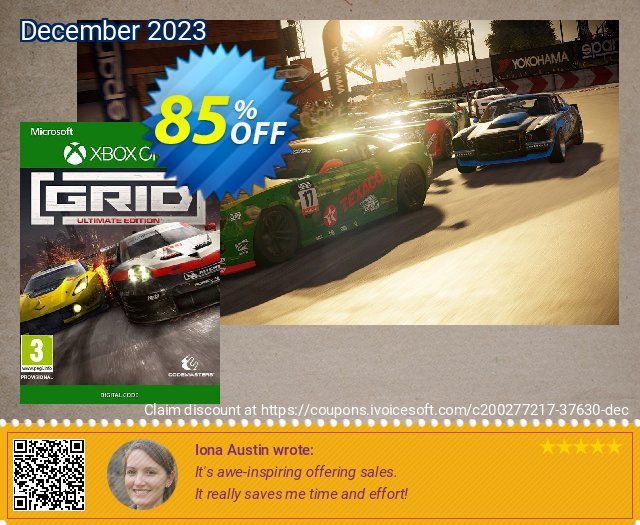 GRID Ultimate Edition Xbox One (US) menakuntukan penawaran promosi Screenshot