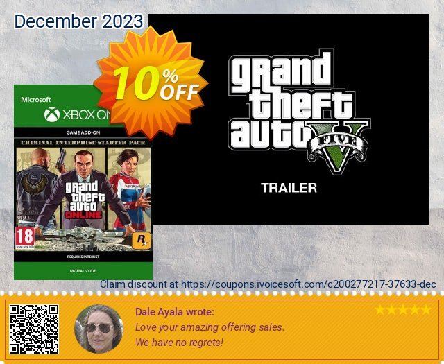 GTA Online: Criminal Enterprise Starter Pack Xbox One (UK) 独占 产品销售 软件截图