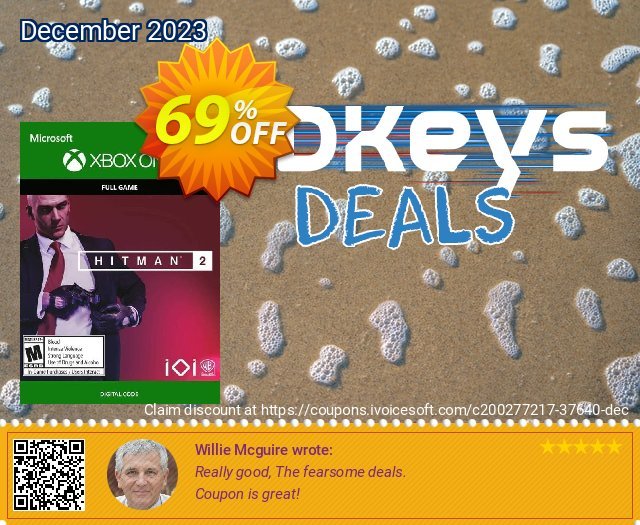 HITMAN 2 Xbox One (WW) discount 69% OFF, 2024 World Heritage Day offering sales. HITMAN 2 Xbox One (WW) Deal 2024 CDkeys