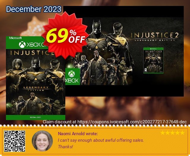 Injustice 2 - Legendary Edition Xbox One (UK) discount 69% OFF, 2024 Resurrection Sunday deals. Injustice 2 - Legendary Edition Xbox One (UK) Deal 2024 CDkeys