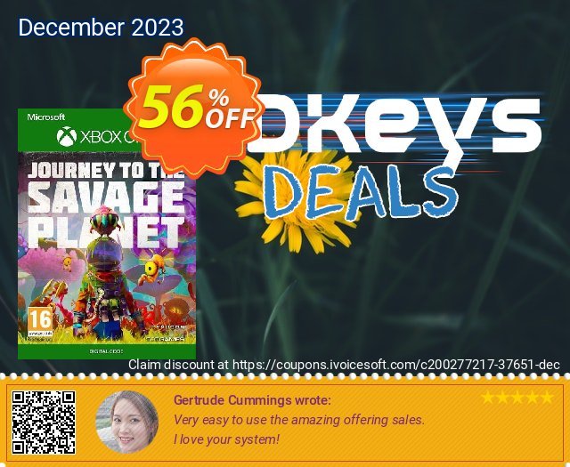 Journey to the Savage Planet Xbox One (UK) discount 56% OFF, 2024 April Fools' Day offering discount. Journey to the Savage Planet Xbox One (UK) Deal 2024 CDkeys