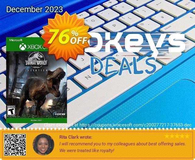 Jurassic World Evolution Xbox One (UK) toll Preisreduzierung Bildschirmfoto