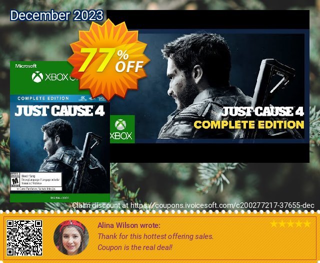 Just Cause 4 - Complete Edition Xbox One (UK) 可怕的 促销销售 软件截图