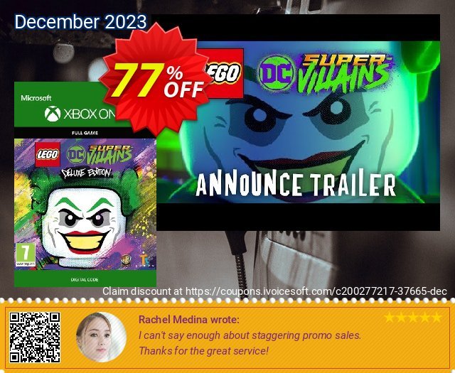 LEGO DC Super-Villains Deluxe Edition Xbox One (UK) 最 产品销售 软件截图