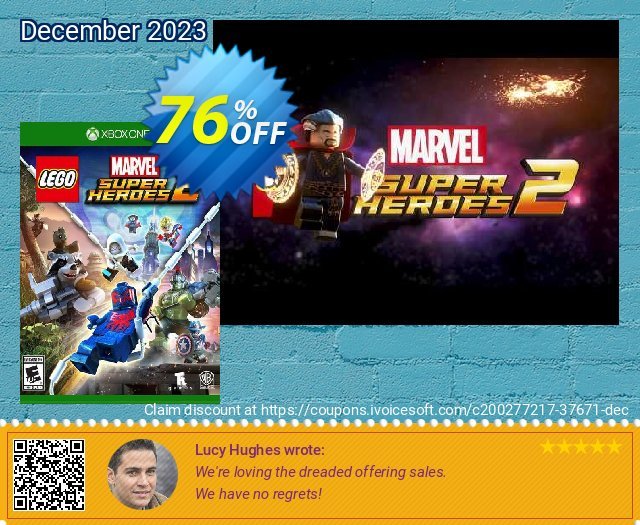LEGO Marvel Super Heroes 2 Xbox One (UK) discount 76% OFF, 2024 April Fools' Day offering sales. LEGO Marvel Super Heroes 2 Xbox One (UK) Deal 2024 CDkeys