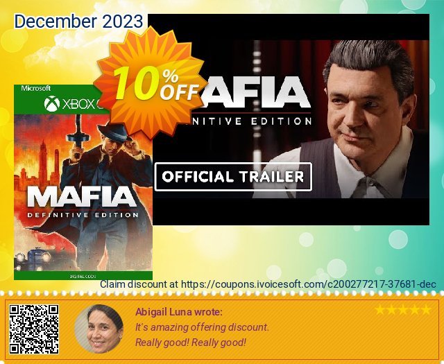 Mafia: Definitive Edition Xbox One (EU) discount 10% OFF, 2024 April Fools' Day offering sales. Mafia: Definitive Edition Xbox One (EU) Deal 2024 CDkeys