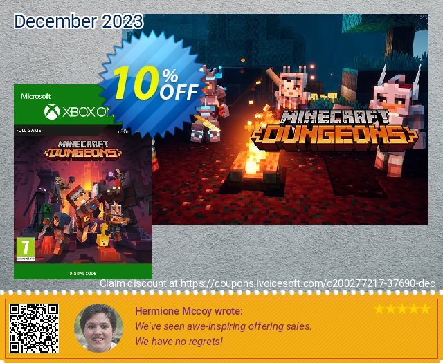Minecraft Dungeons Xbox One umwerfenden Beförderung Bildschirmfoto