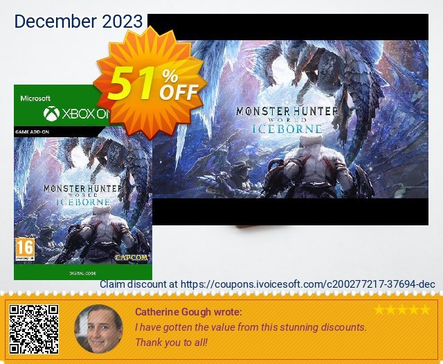 Monster Hunter World Iceborne Xbox One (UK) discount 51% OFF, 2024 Spring offering sales. Monster Hunter World Iceborne Xbox One (UK) Deal 2024 CDkeys