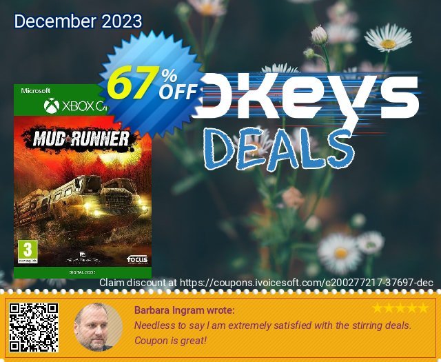 Mudrunner Xbox One (UK) discount 67% OFF, 2024 Easter Day offering sales. Mudrunner Xbox One (UK) Deal 2024 CDkeys