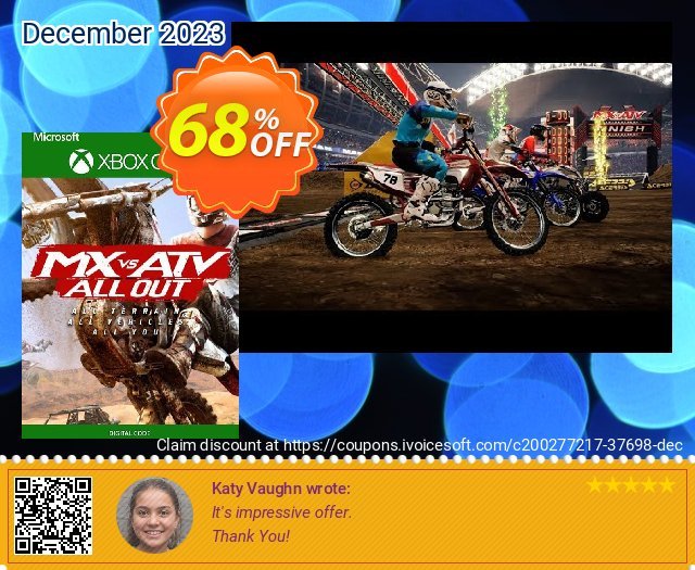 MX vs ATV All Out Xbox One (UK) discount 68% OFF, 2024 Resurrection Sunday offering sales. MX vs ATV All Out Xbox One (UK) Deal 2024 CDkeys